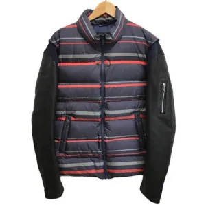 [L] Undercover Leather Sleeve Puffer Down Jacket