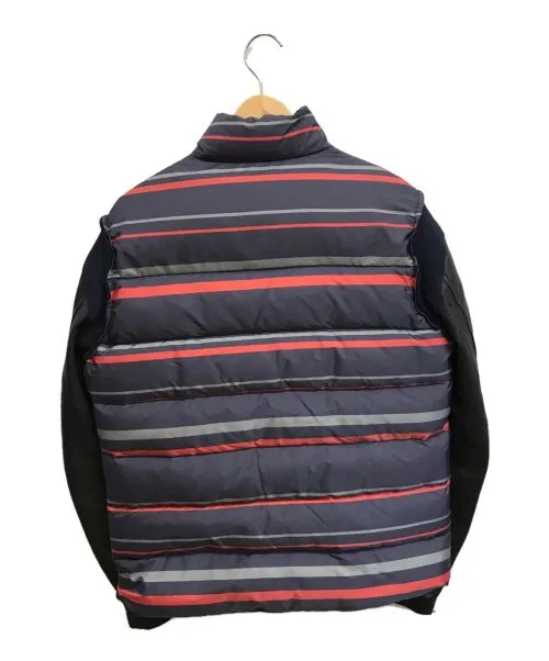 [L] Undercover Leather Sleeve Puffer Down Jacket