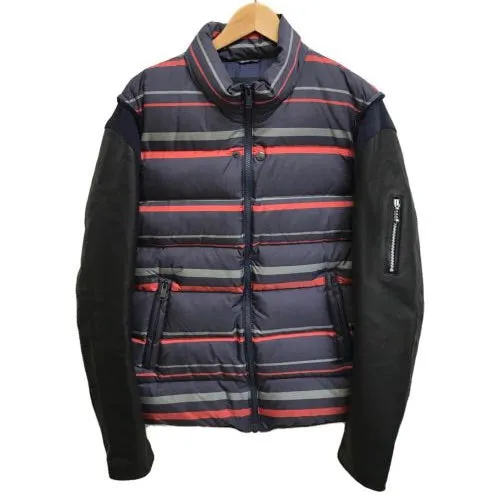 [L] Undercover Leather Sleeve Puffer Down Jacket