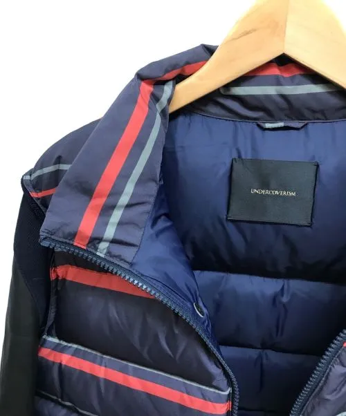 [L] Undercover Leather Sleeve Puffer Down Jacket