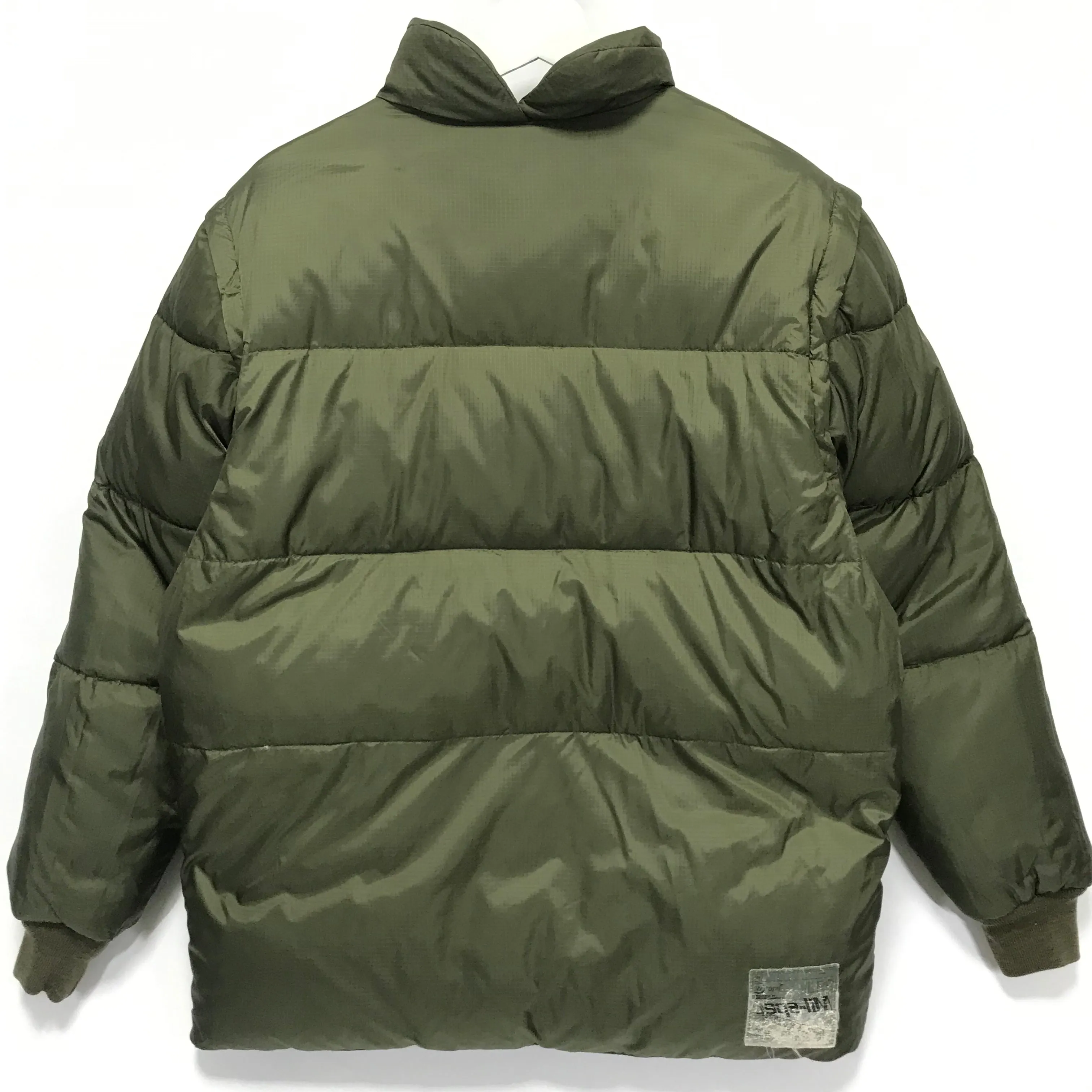 [L] WTaps 4-Way Ripstop Nylon Down Puffer Jacket / Vest Olive