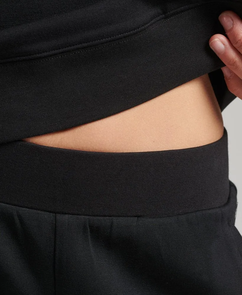 Ladies Superdry Studios Modal Soft Jogger - Black