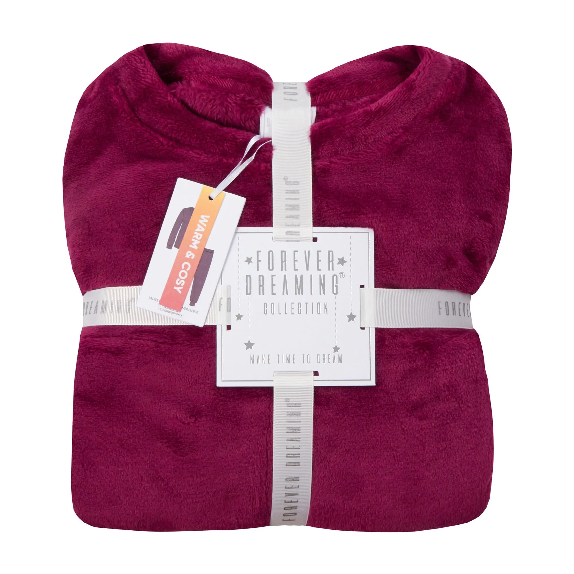 Ladies Warm Fleece Pyjama Sets with Long Sleeves | Loungewear Tops & Bottoms