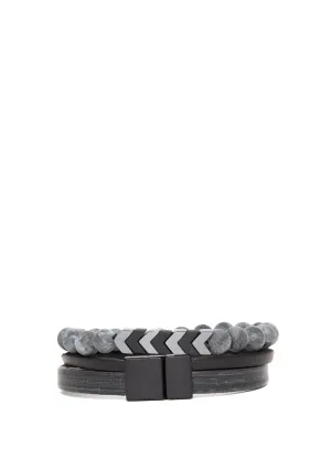 Leather Bracellet Set