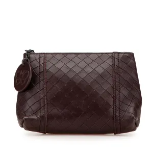 Leather Intrecciomirage Pouch
