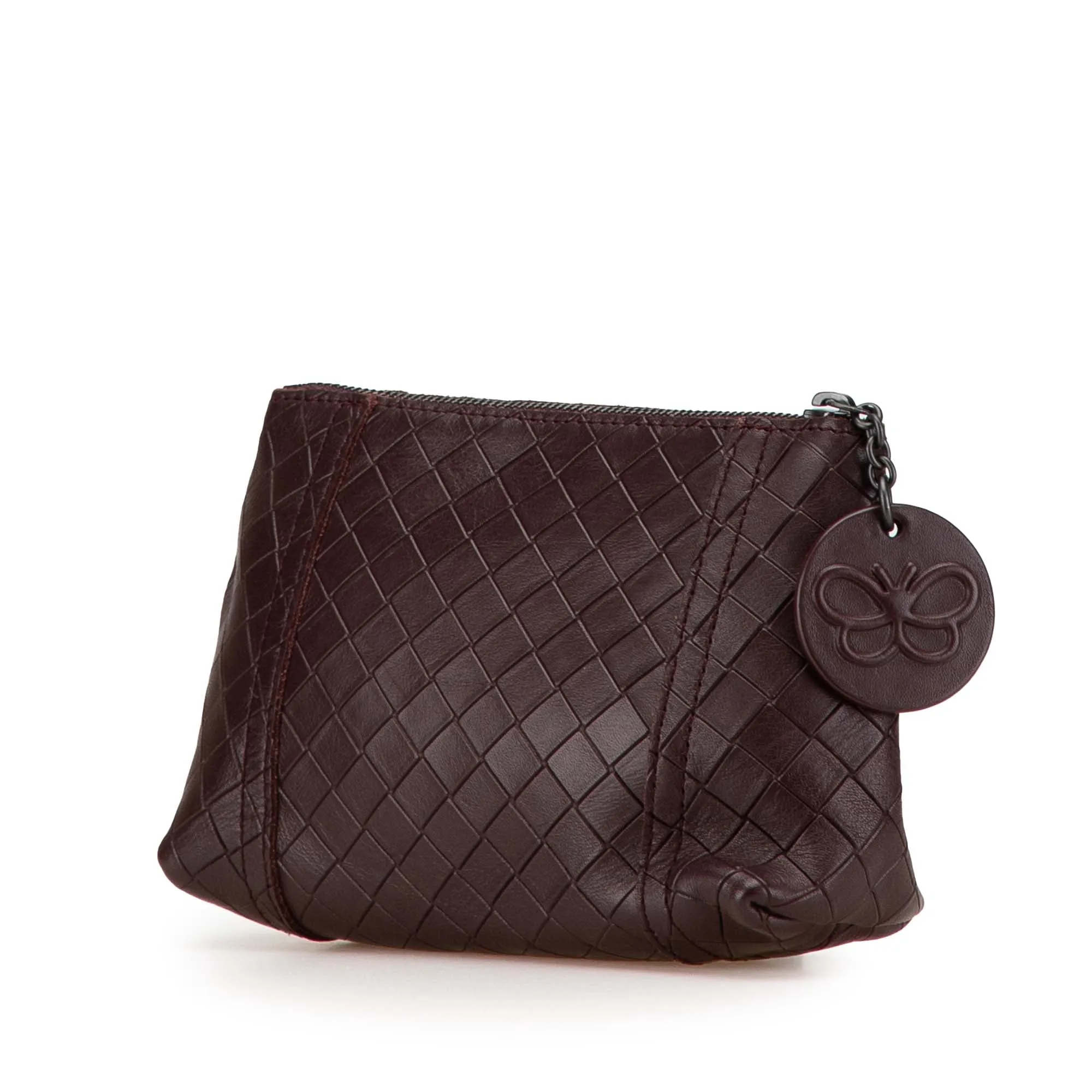 Leather Intrecciomirage Pouch