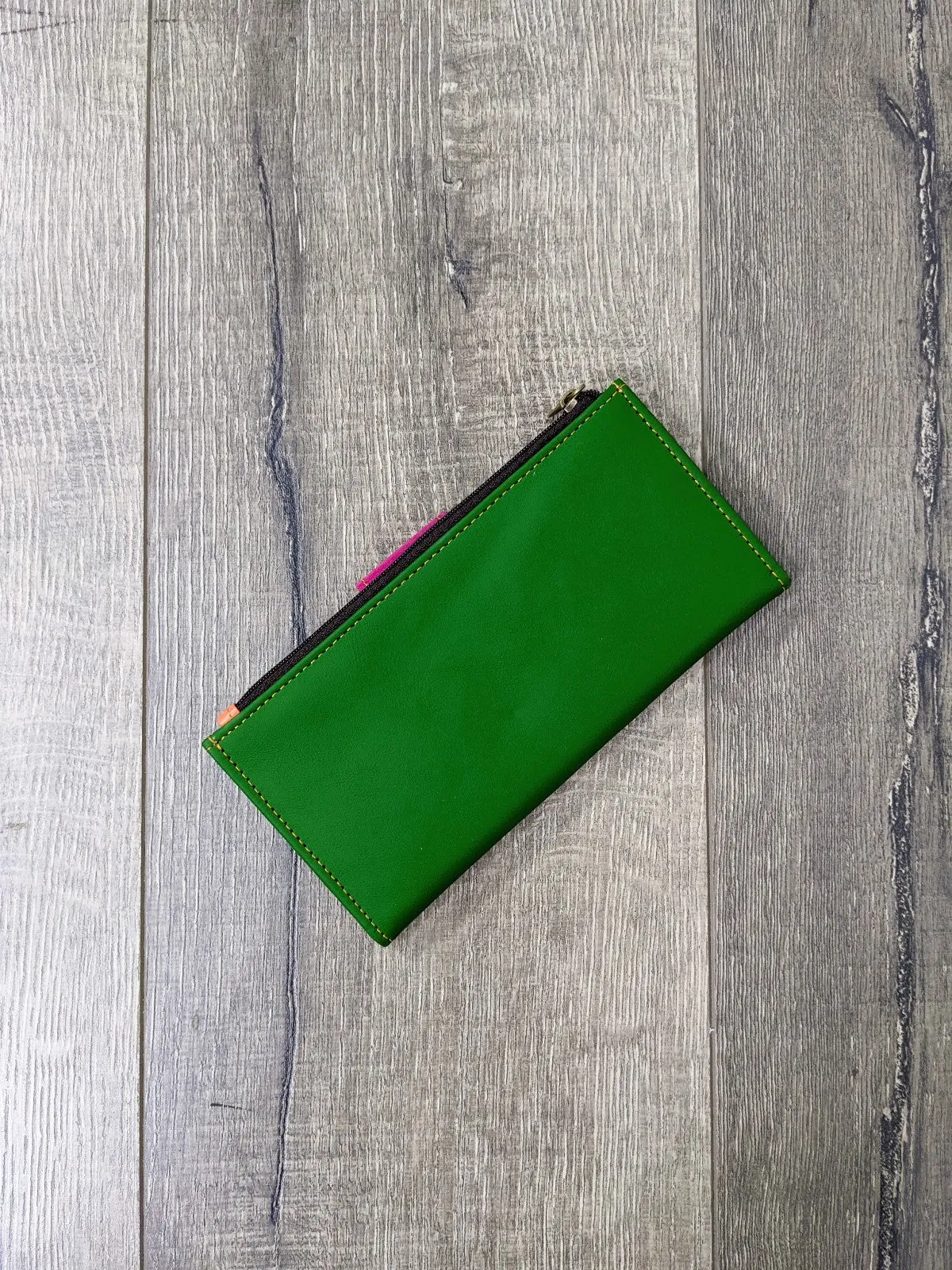 Leather Mixed Zipped Card Holder