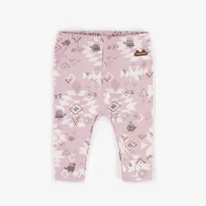 Legging à motifs en coton biologique, naissance || Patterned leggings in organic cotton, newborn