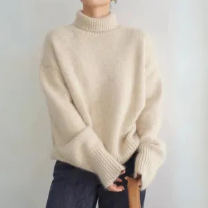 Lena™ – Comfortable, Knitted, Soft Turtleneck Sweater