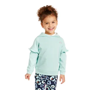 Light Blue Pull On Girls Hoodie