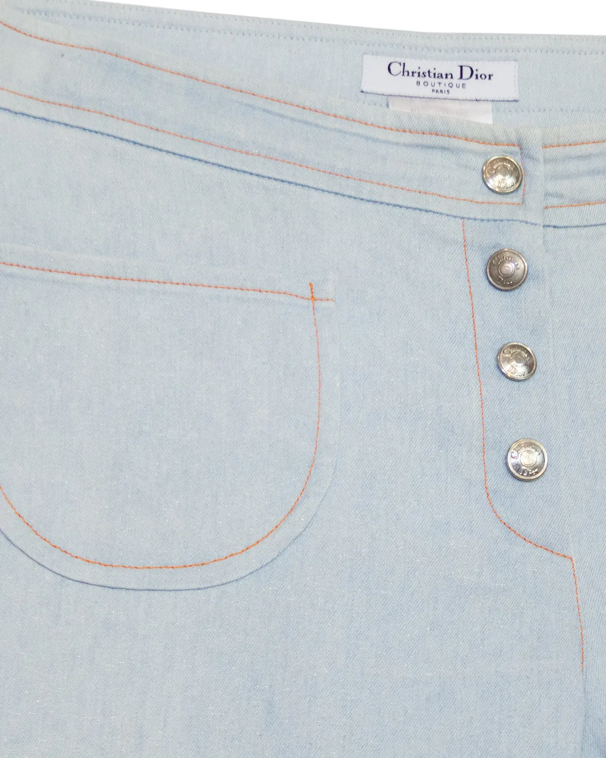 Light Wash Metallic Jeans