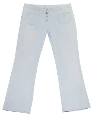Light Wash Metallic Jeans