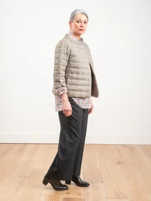 linen 3/4 sleeve jacket