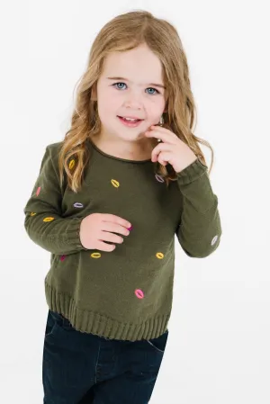 Lisa Todd - Girls' Self Love Sweater - Rainforest