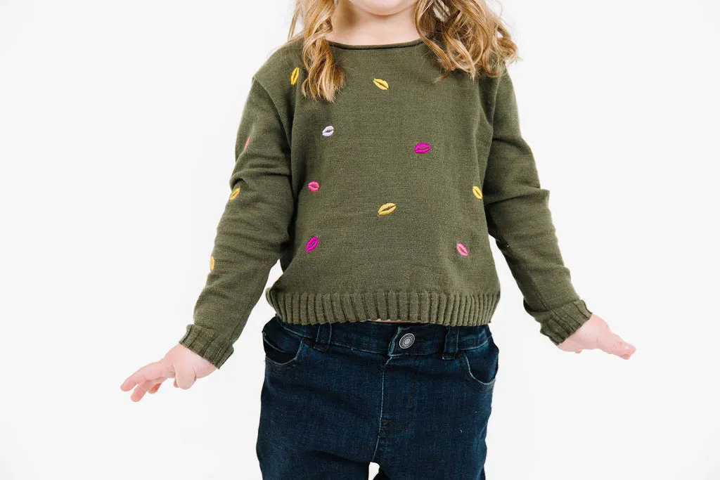 Lisa Todd - Girls' Self Love Sweater - Rainforest