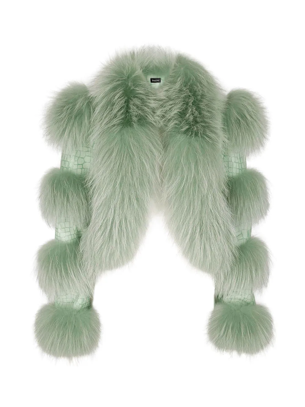 LITALY Fur Trim Leather Jacket