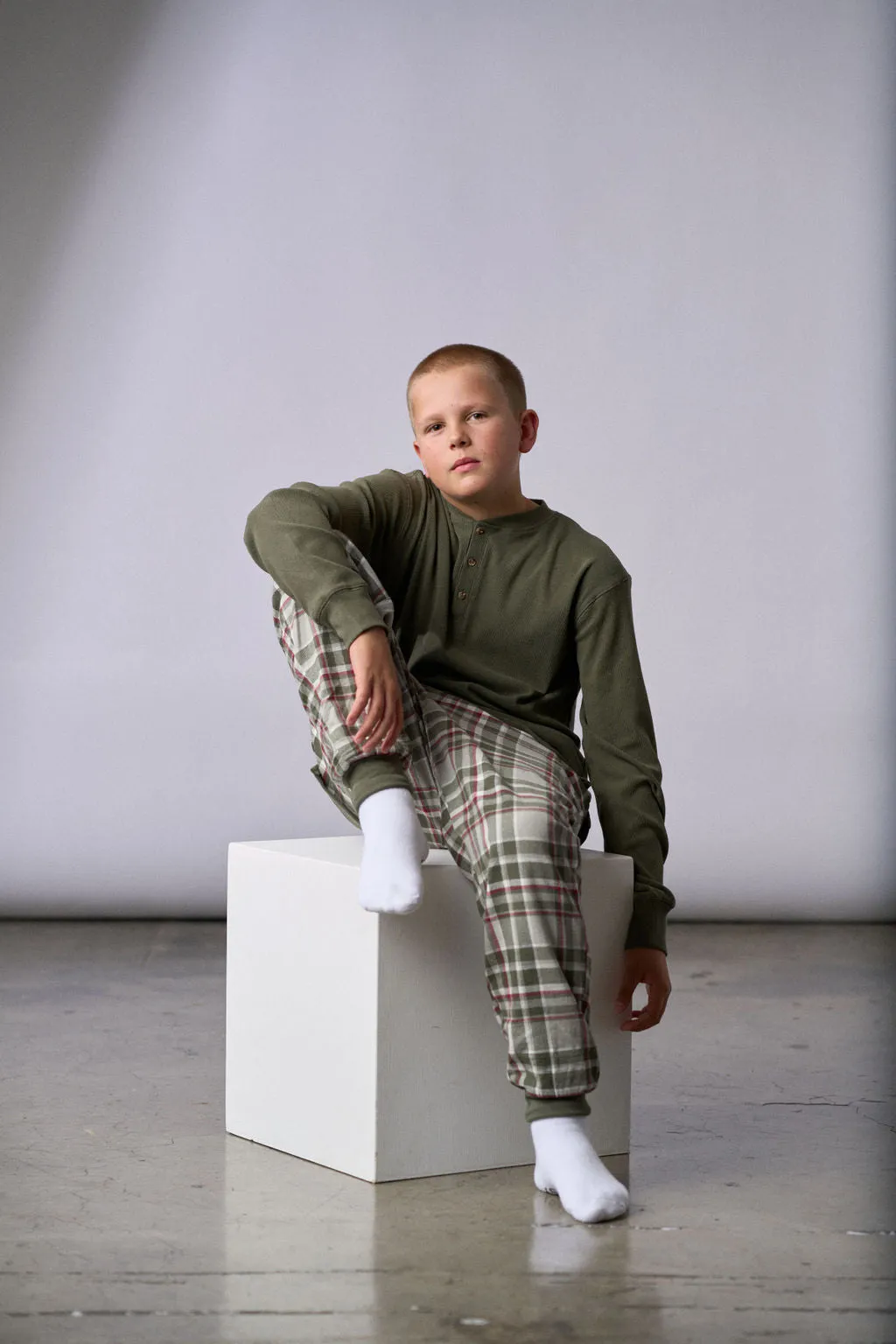 Little Bipsy Lounge Jogger - Plaid