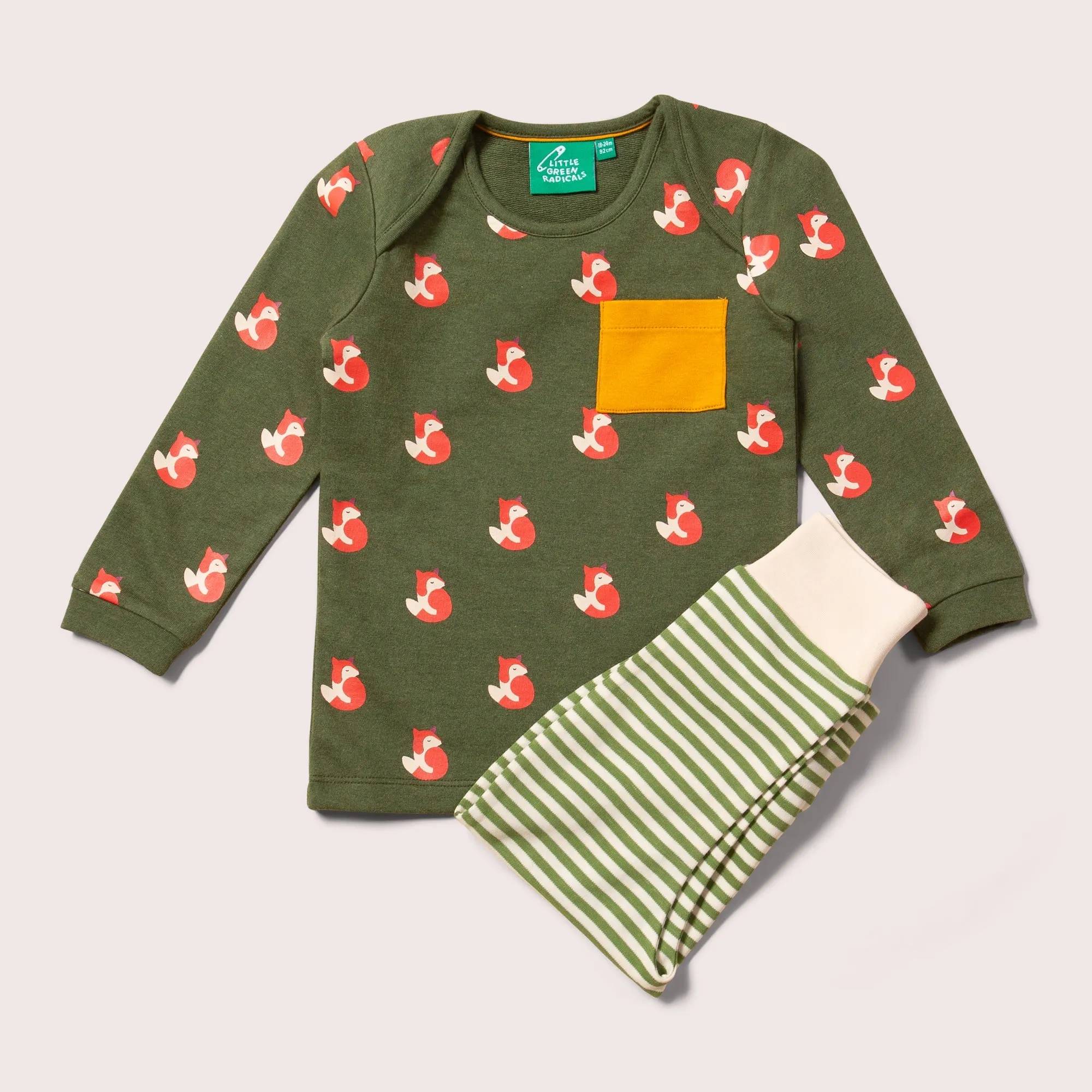 Little Fox Organic T-Shirt & Jogger Playset
