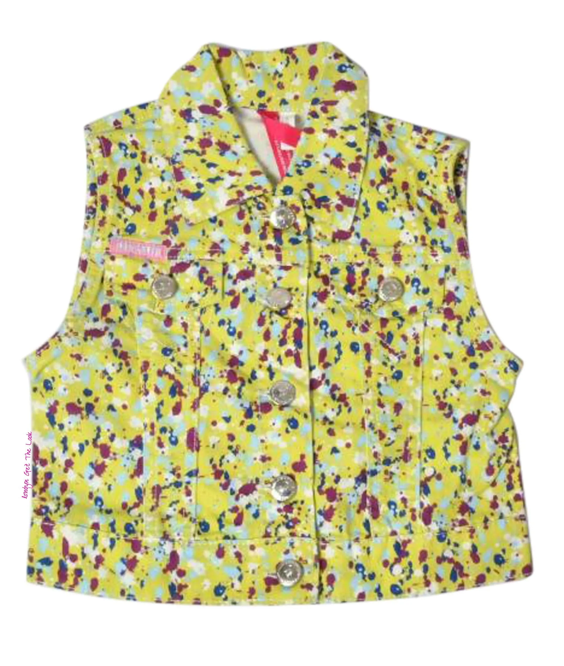 Londyn Splish Splash Girls Paint Splatter Two Piece Set