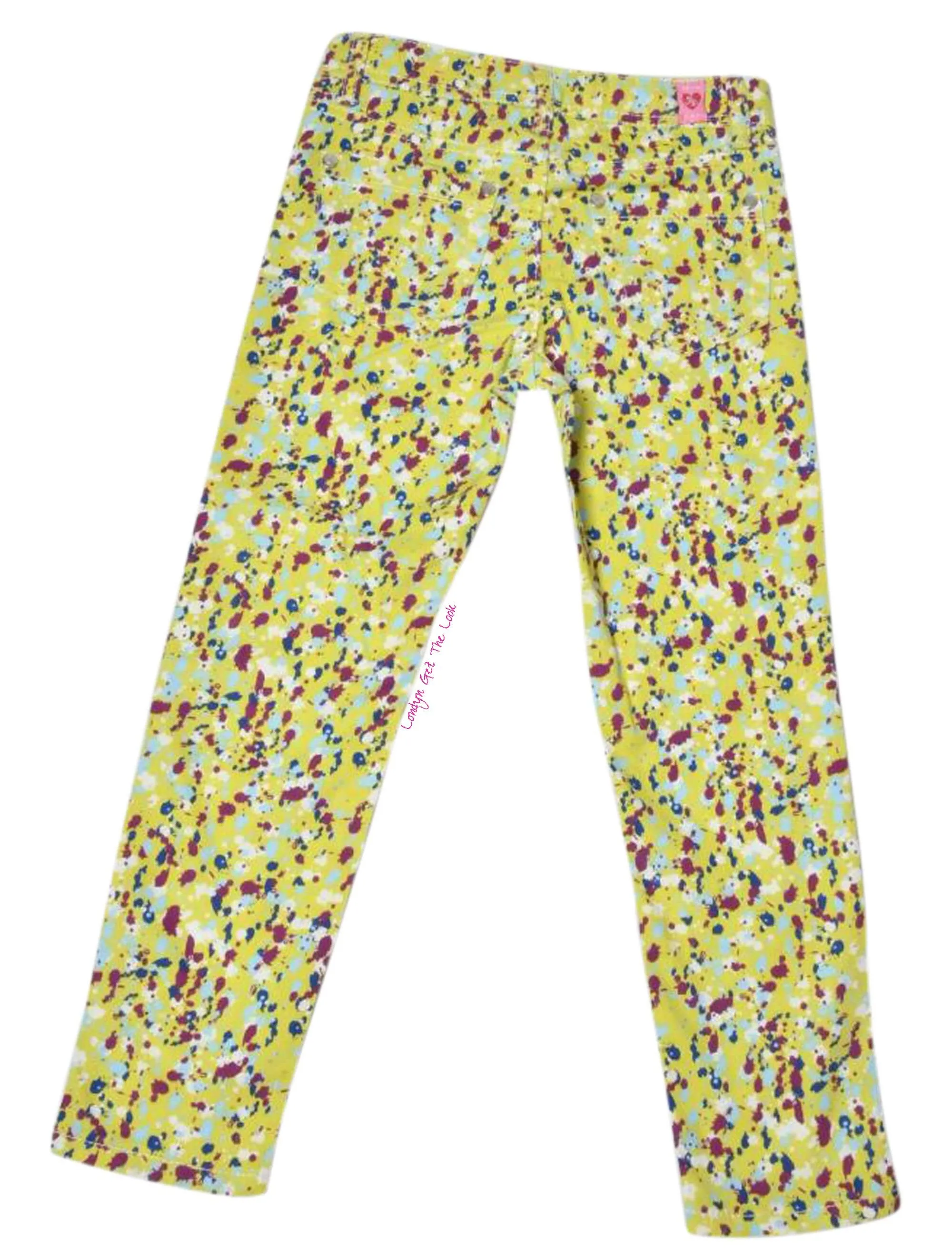 Londyn Splish Splash Girls Paint Splatter Two Piece Set