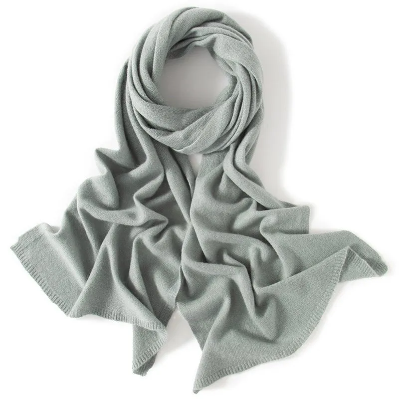 Long Cashmere Scarf Luxury Pure Cashmere Winter Scarves