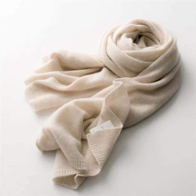 Long Cashmere Scarf Luxury Pure Cashmere Winter Scarves