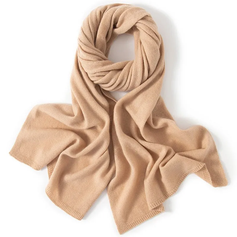 Long Cashmere Scarf Luxury Pure Cashmere Winter Scarves