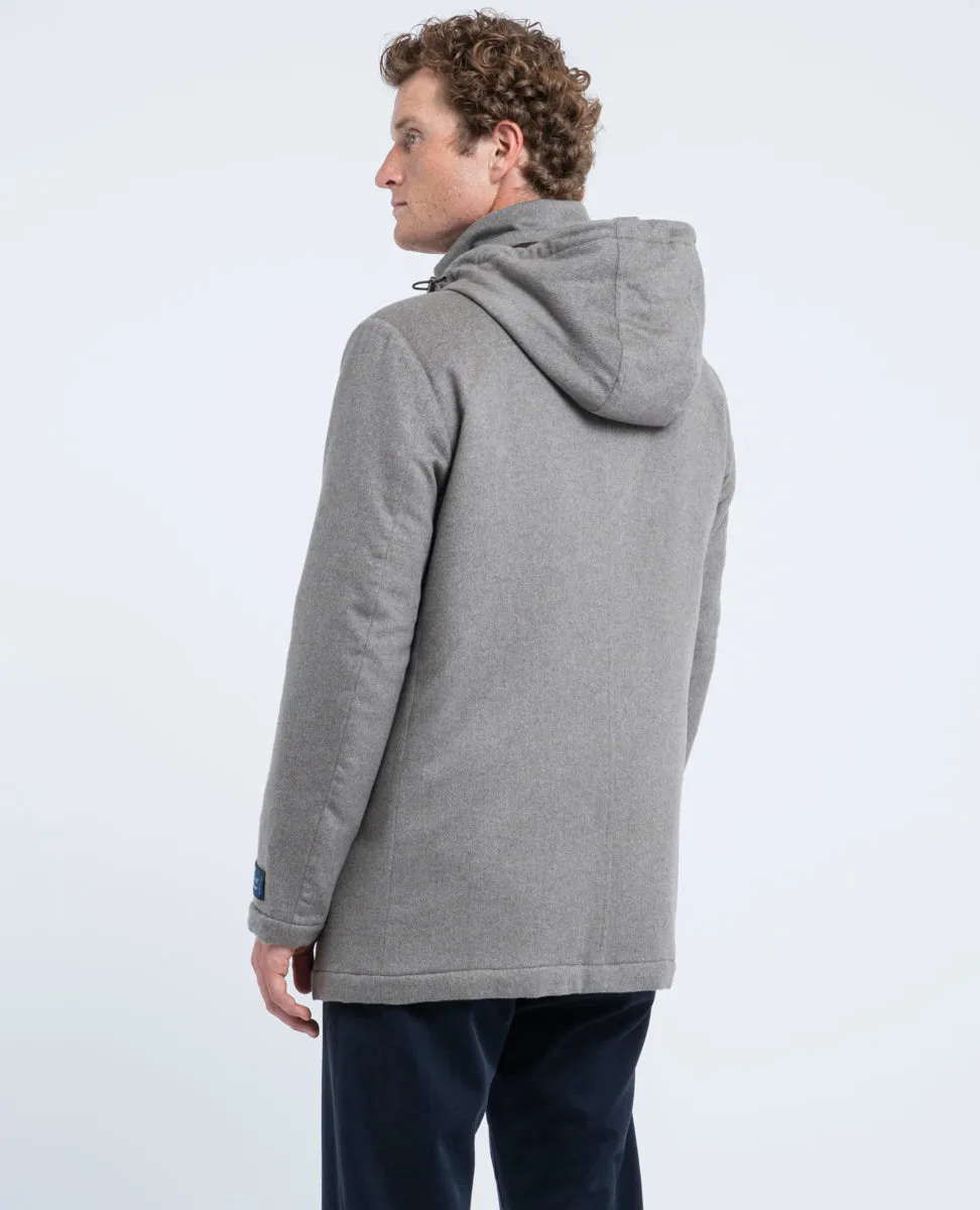Loro Piana Green Storm System Cashmere Car Coat