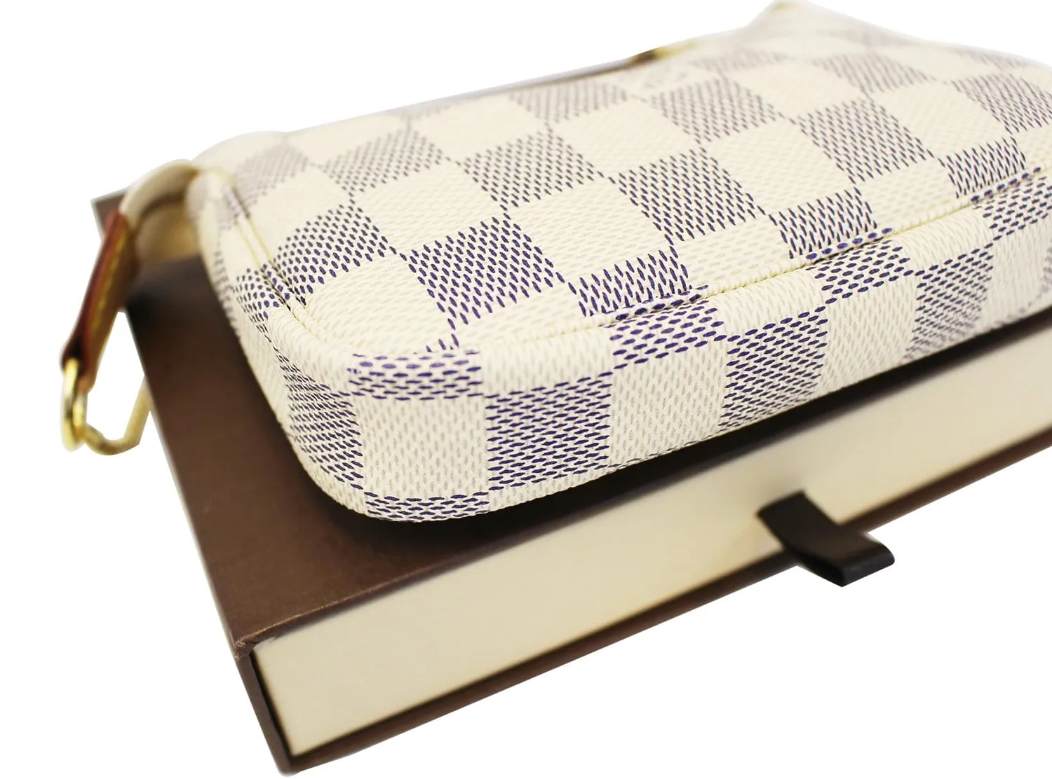 LOUIS VUITTON Damier Azur Mini Accessories Pochette Bag