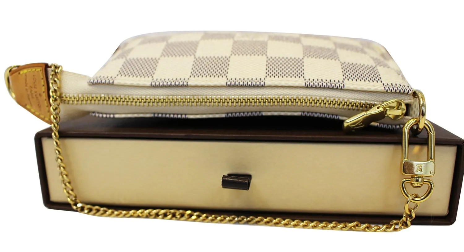 LOUIS VUITTON Damier Azur Mini Accessories Pochette Bag