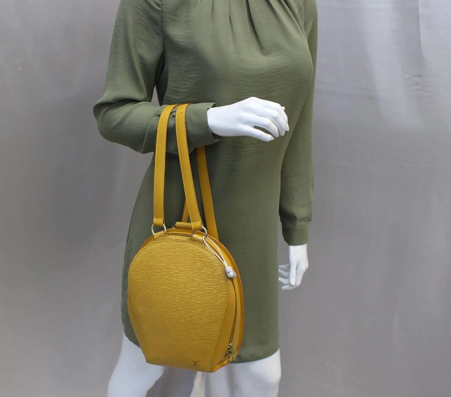 LOUIS VUITTON Epi Leather Mabillon Backpack Yellow
