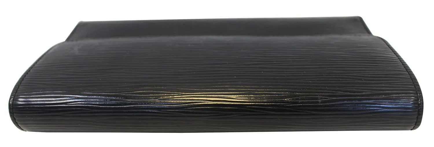 LOUIS VUITTON Epi Porte Tresor International Black Wallet