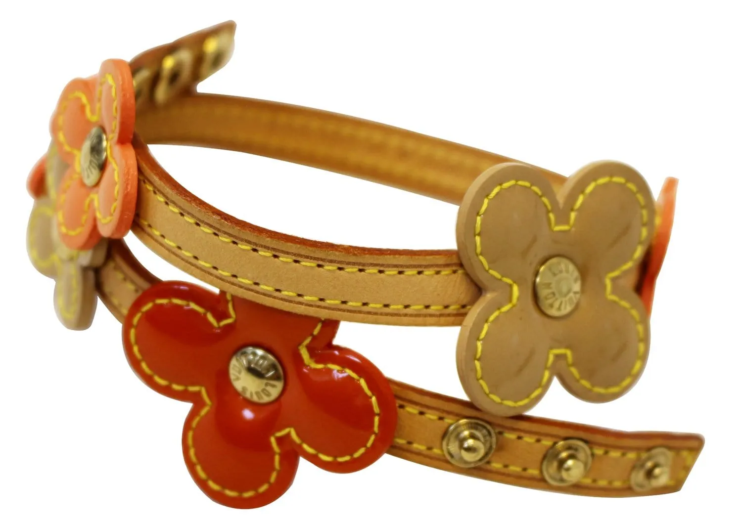 LOUIS VUITTON Monogram Vernis Lexington Fleurs Bracelet
