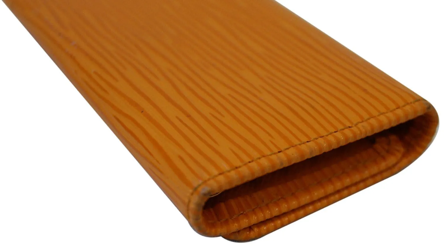LOUIS VUITTON Orange Epi Leather 4 Key Case Holder