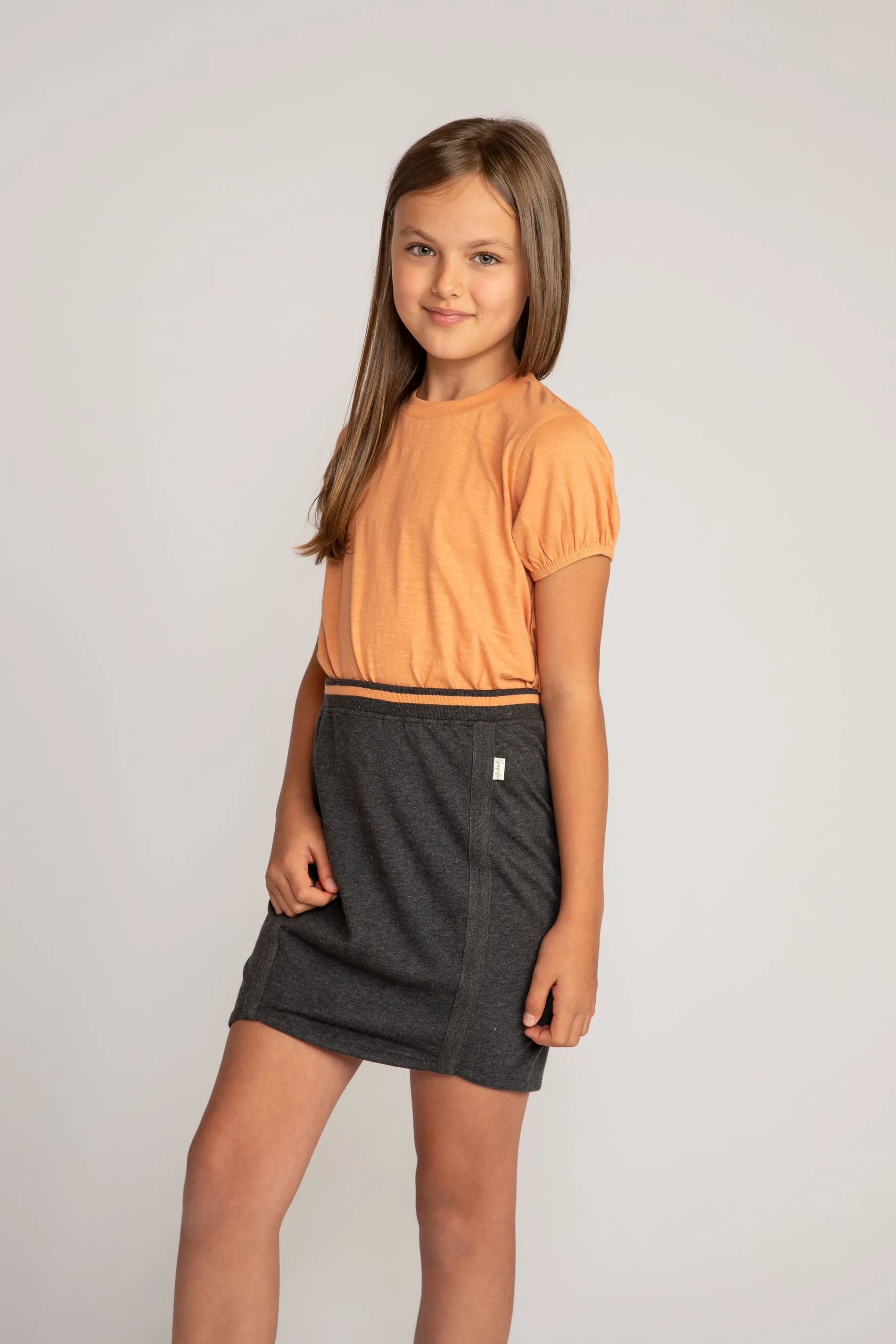 Lounge Charcoal Sweat Skirt