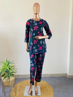 Lounge Wear With Purse & Scrunchie