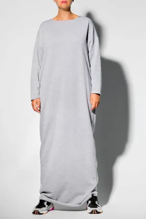 Loungewear Dress, Loungewear Robe, Cozy Dress, Grey Long Casual Dress