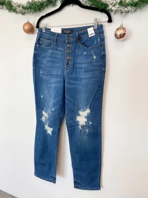 Love You Too High Waist Boyfriend Fit Judy Blue Jeans