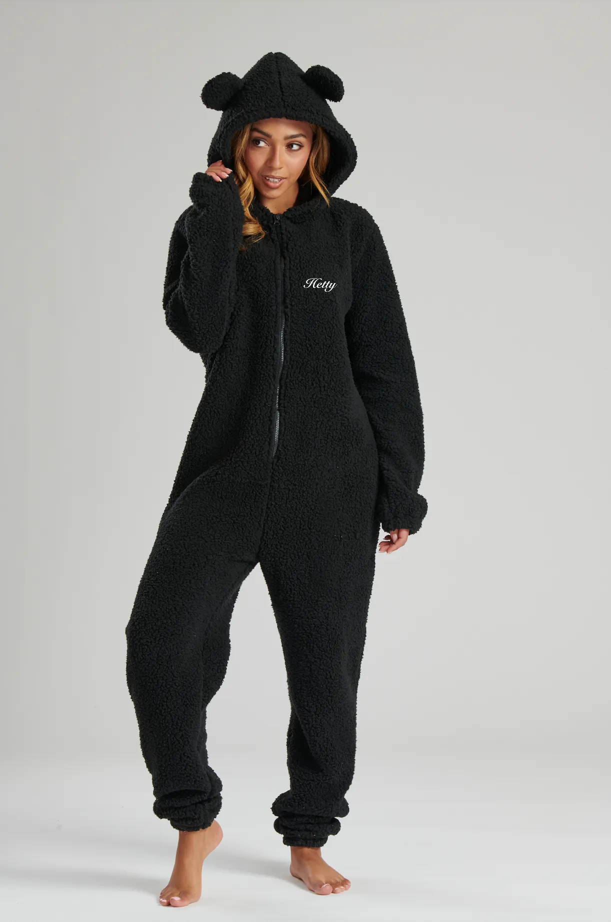 Lulabay ladies luxury borg personalised onesie Cream