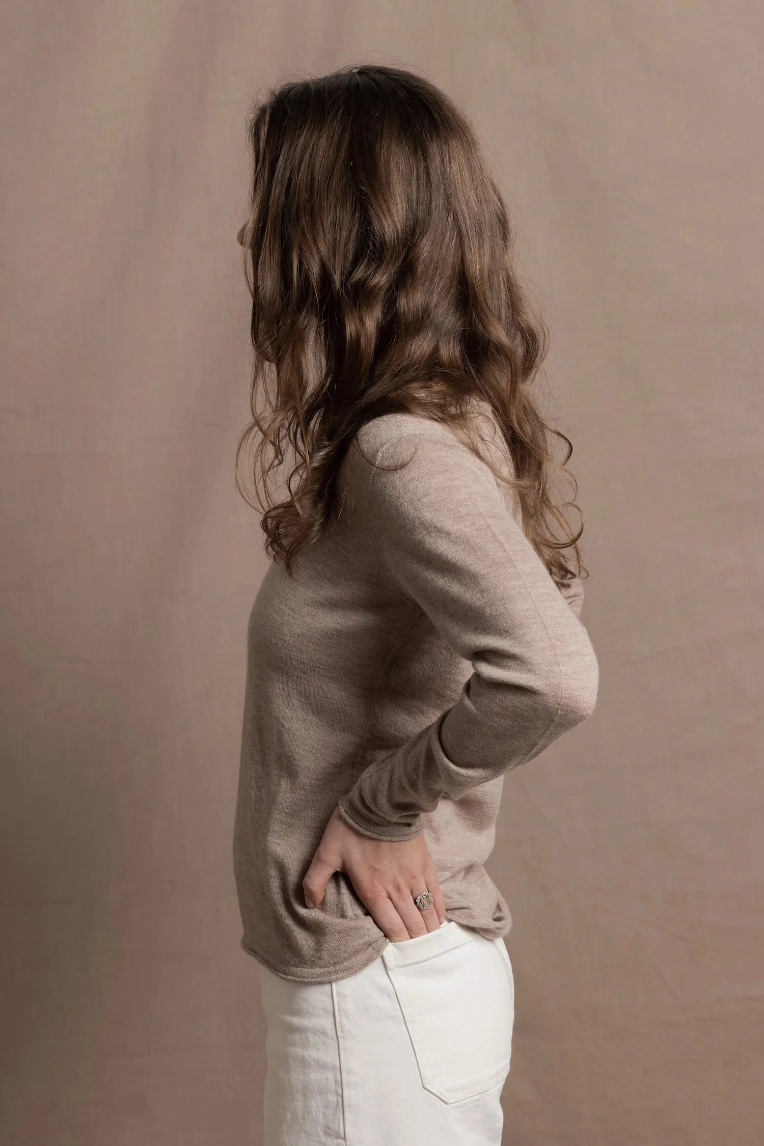 Luna Cashmere V-Neck Sweater