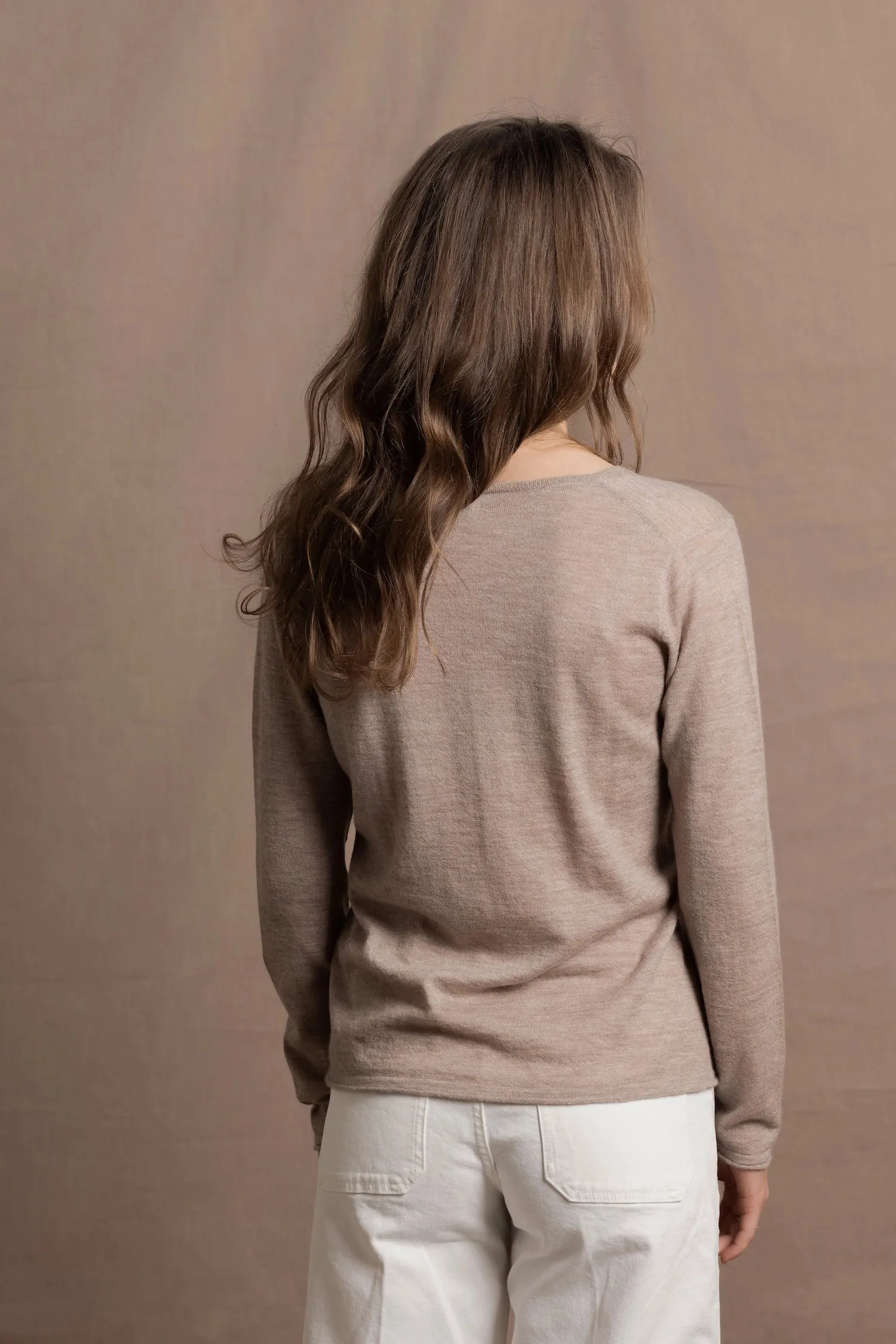 Luna Cashmere V-Neck Sweater