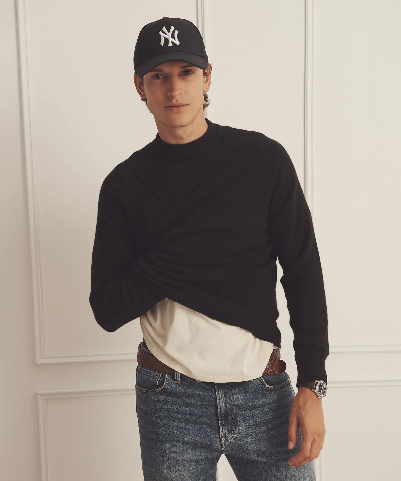 Luxe Cashmere Raglan Crewneck