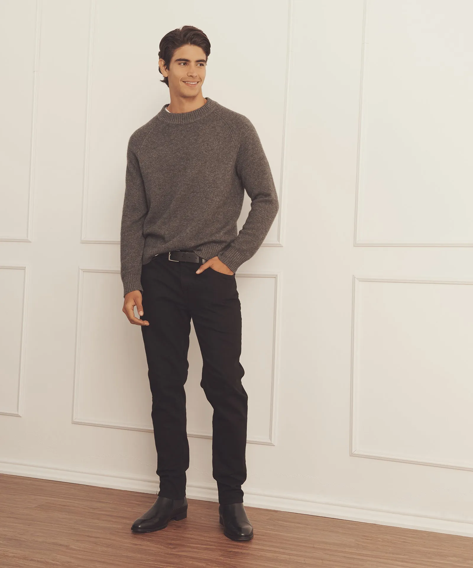 Luxe Cashmere Raglan Crewneck