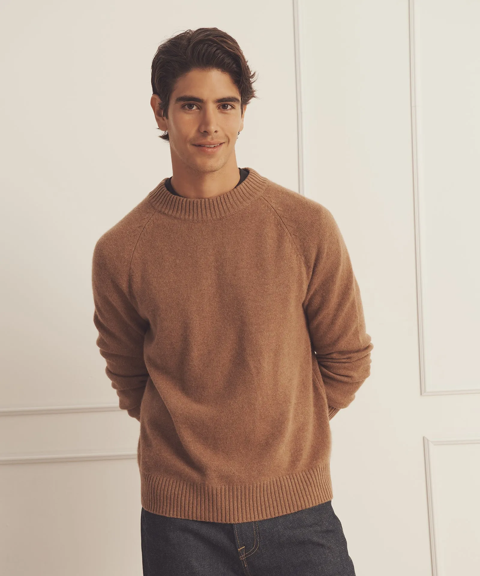 Luxe Cashmere Raglan Crewneck