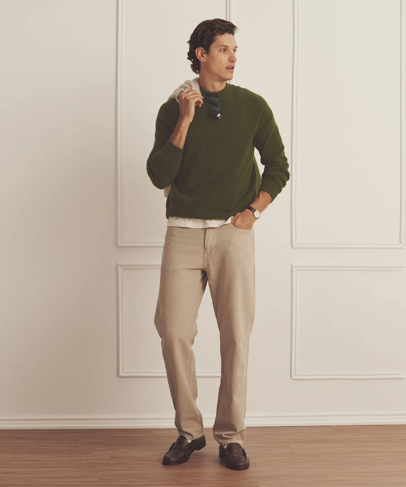 Luxe Cashmere Raglan Crewneck