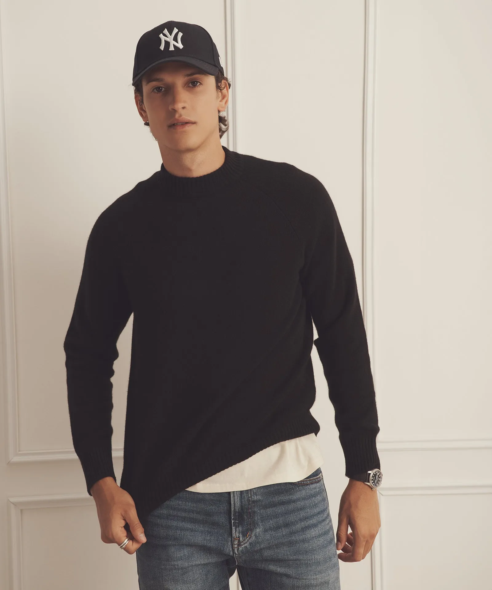Luxe Cashmere Raglan Crewneck