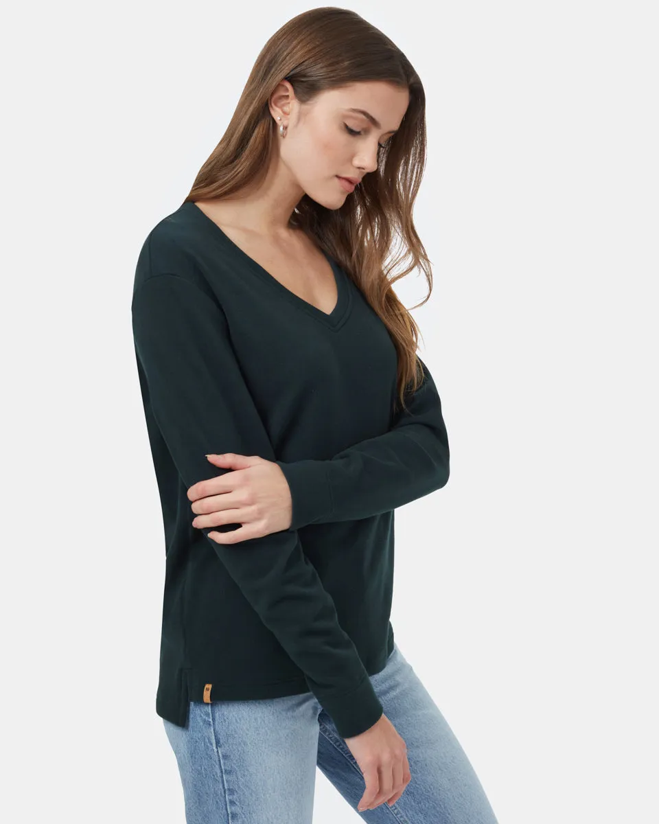 Luxe V-Neck Fleece