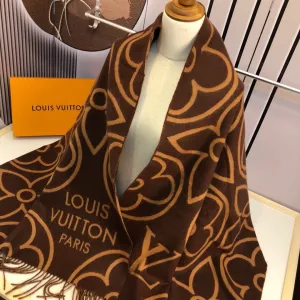 LUXURY CASHMERE JACQUARD TASSEL SCARF FOR LADIES