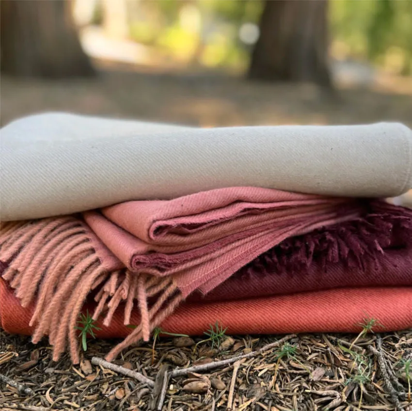 Luxury Quality Alpaca Throw Persimmon