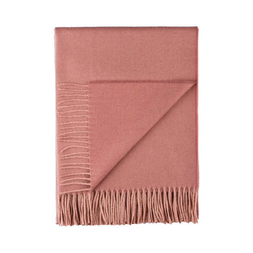 Luxury Quality Alpaca Throw Persimmon